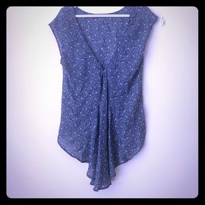 Multi colored Flower pattern Open back top.